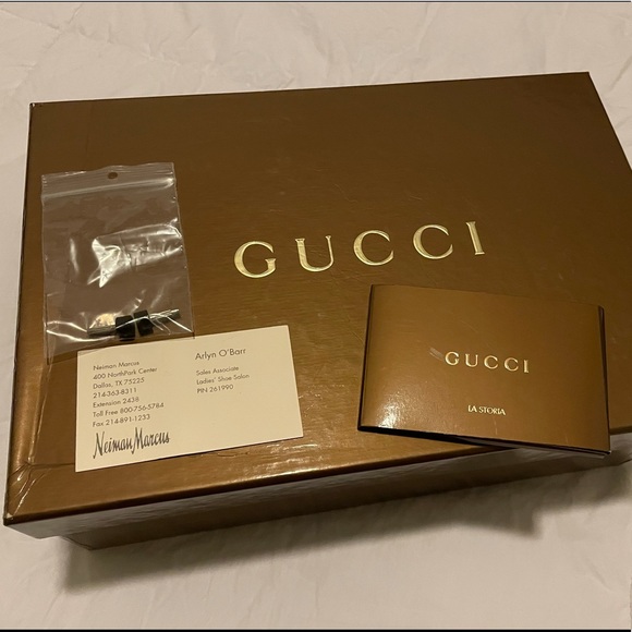 Gucci Black Patent Leather Newton Ankle Peep Toe Booties - NEW - Picture 11 of 12